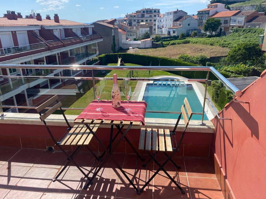 Ferienwohnung Atico Con Terraza, Piscina Y Gimnasio Vilagarcia de Arousa Exterior foto